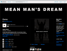 Tablet Screenshot of meanmansdream.bandcamp.com
