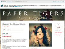 Tablet Screenshot of papertigersofficial.bandcamp.com