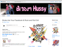 Tablet Screenshot of brazenhussy.bandcamp.com