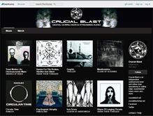 Tablet Screenshot of crucialblast.bandcamp.com