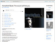 Tablet Screenshot of horsethiefbeats.bandcamp.com