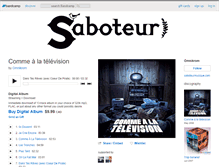 Tablet Screenshot of commealatelevision.bandcamp.com