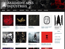 Tablet Screenshot of basementapesind.bandcamp.com
