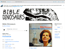 Tablet Screenshot of bibledinosaurs.bandcamp.com