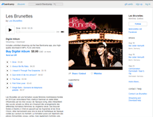 Tablet Screenshot of lesbrunettes.bandcamp.com