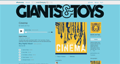 Desktop Screenshot of giantsandtoys.bandcamp.com