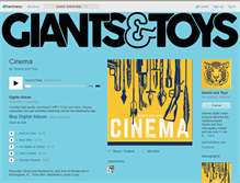 Tablet Screenshot of giantsandtoys.bandcamp.com