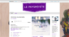 Desktop Screenshot of lepaysagiste.bandcamp.com