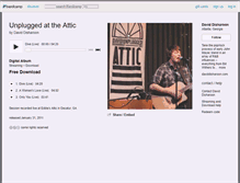 Tablet Screenshot of daviddisharoon.bandcamp.com