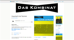 Desktop Screenshot of kombinat.bandcamp.com