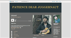 Desktop Screenshot of patiencedearjuggernaut.bandcamp.com