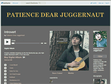 Tablet Screenshot of patiencedearjuggernaut.bandcamp.com