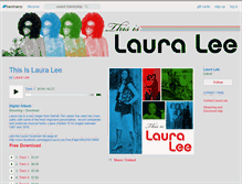 Tablet Screenshot of lauralee.bandcamp.com