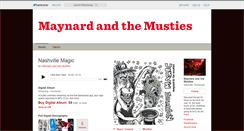 Desktop Screenshot of maynardandthemusties.bandcamp.com