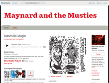 Tablet Screenshot of maynardandthemusties.bandcamp.com