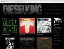 Tablet Screenshot of dieselking.bandcamp.com