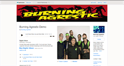 Desktop Screenshot of burningagrestic.bandcamp.com