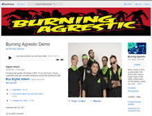 Tablet Screenshot of burningagrestic.bandcamp.com
