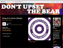 Tablet Screenshot of dontupsetthebear.bandcamp.com