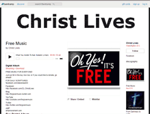 Tablet Screenshot of christlives.bandcamp.com
