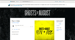 Desktop Screenshot of ghostsofaugust.bandcamp.com