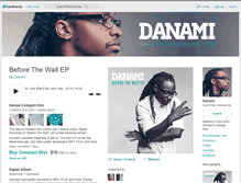 Tablet Screenshot of danami.bandcamp.com