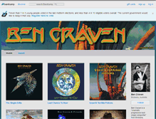 Tablet Screenshot of bencraven.bandcamp.com