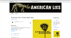 Desktop Screenshot of americanlies.bandcamp.com