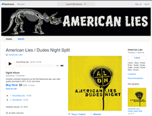 Tablet Screenshot of americanlies.bandcamp.com