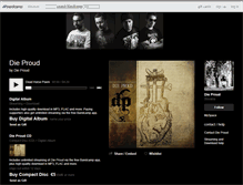 Tablet Screenshot of dieproud.bandcamp.com