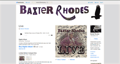 Desktop Screenshot of baxterrhodes.bandcamp.com