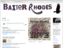 Tablet Screenshot of baxterrhodes.bandcamp.com