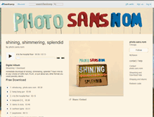 Tablet Screenshot of photosansnom.bandcamp.com