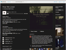 Tablet Screenshot of heinaliandmattfinney.bandcamp.com
