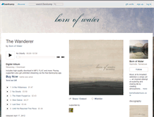 Tablet Screenshot of bornofwater.bandcamp.com