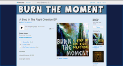 Desktop Screenshot of burnthemoment.bandcamp.com
