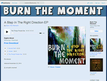 Tablet Screenshot of burnthemoment.bandcamp.com