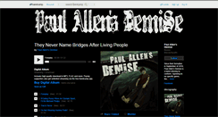 Desktop Screenshot of paulallensdemise.bandcamp.com