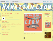 Tablet Screenshot of hawaiianlion.bandcamp.com