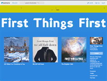 Tablet Screenshot of firstthingsfirst.bandcamp.com