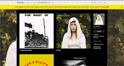 Desktop Screenshot of forwantof.bandcamp.com