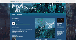 Desktop Screenshot of destroyeroflight.bandcamp.com