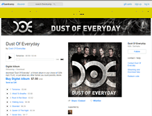 Tablet Screenshot of dustofeveryday.bandcamp.com