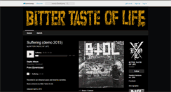 Desktop Screenshot of bittertasteoflifehc.bandcamp.com