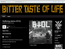 Tablet Screenshot of bittertasteoflifehc.bandcamp.com