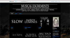 Desktop Screenshot of musicalexcrements.bandcamp.com