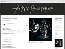 Tablet Screenshot of acidresonance.bandcamp.com