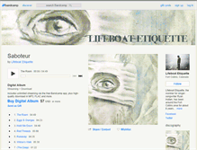 Tablet Screenshot of lifeboatetiquette.bandcamp.com
