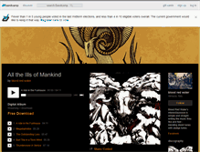 Tablet Screenshot of bloodredwater.bandcamp.com