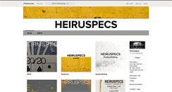 Desktop Screenshot of heiruspecs.bandcamp.com